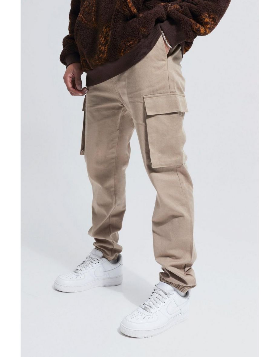 CARGO UTILITY JOGGER - Taupe Brown