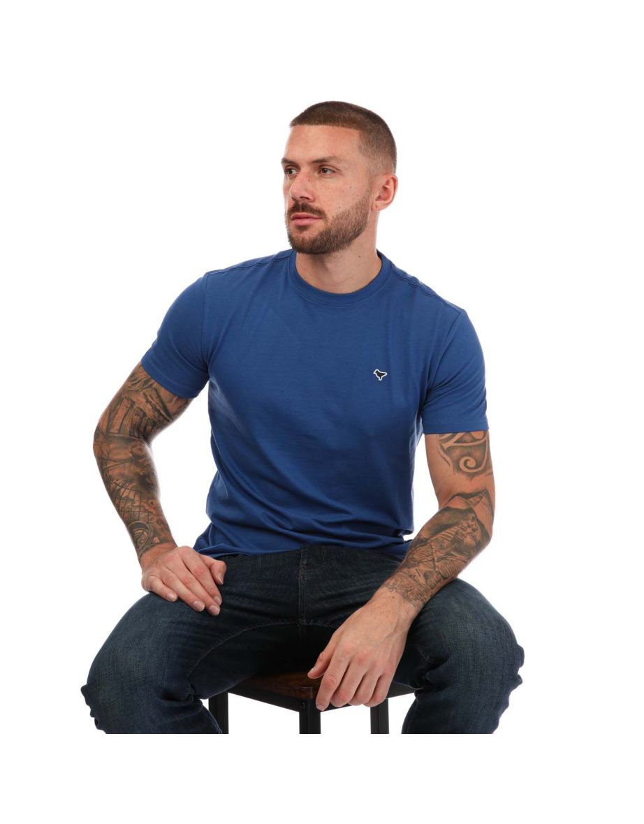 Men's Weekend Offender Ratpack Crew T-Shirt in Blue - 3