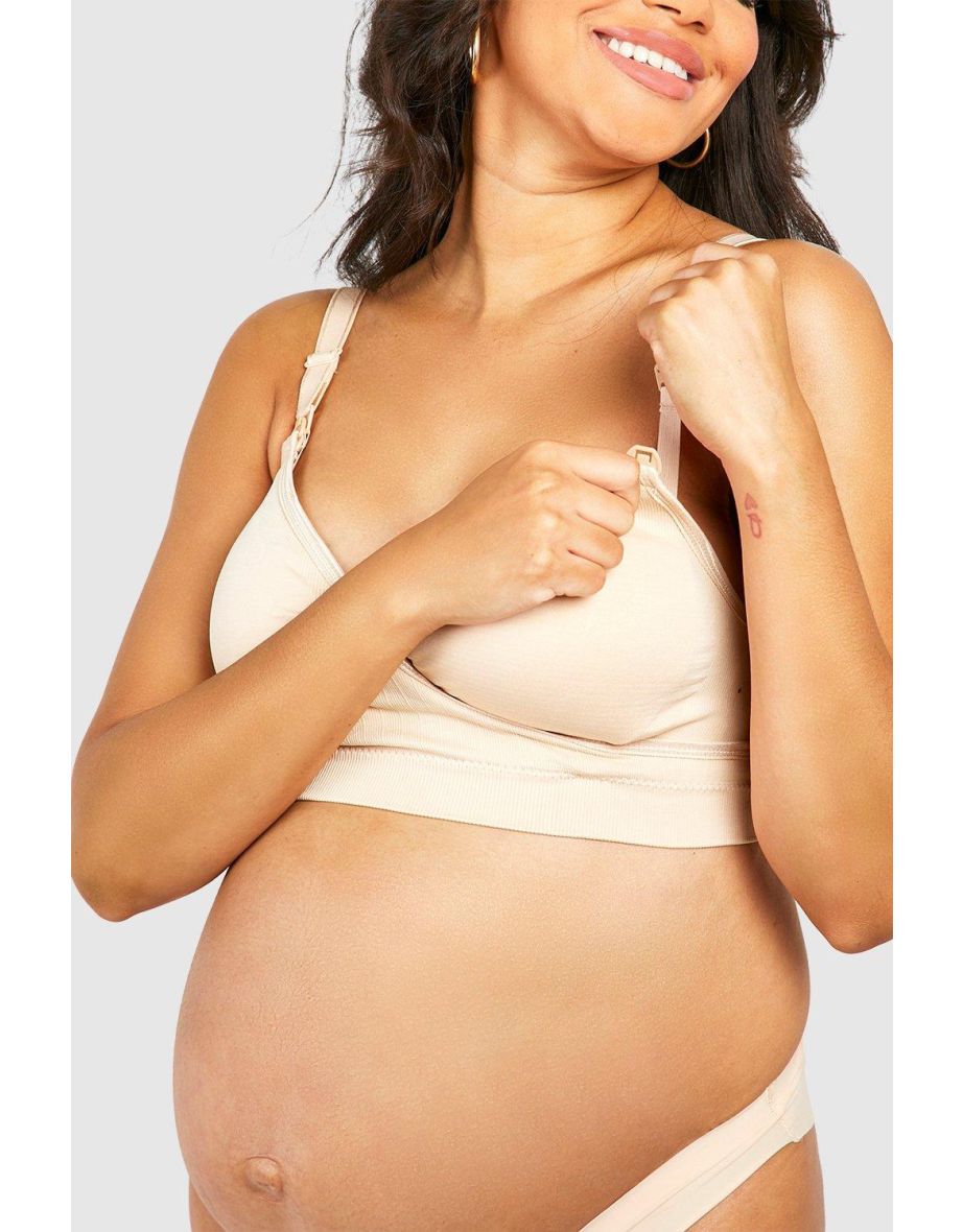 Maternity Wrap Nursing Bra - nude - 3