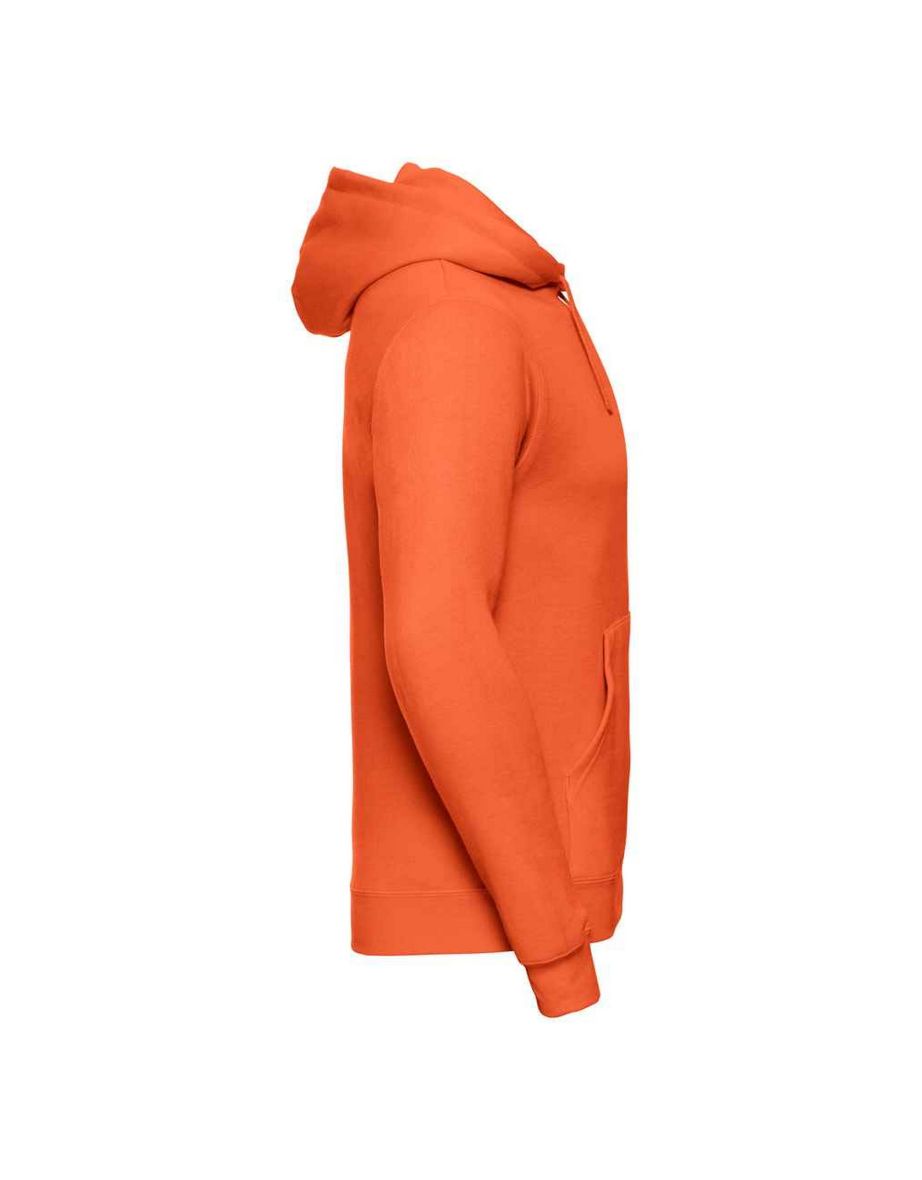 Russell Mens Plain Hoodie - Orange - 2