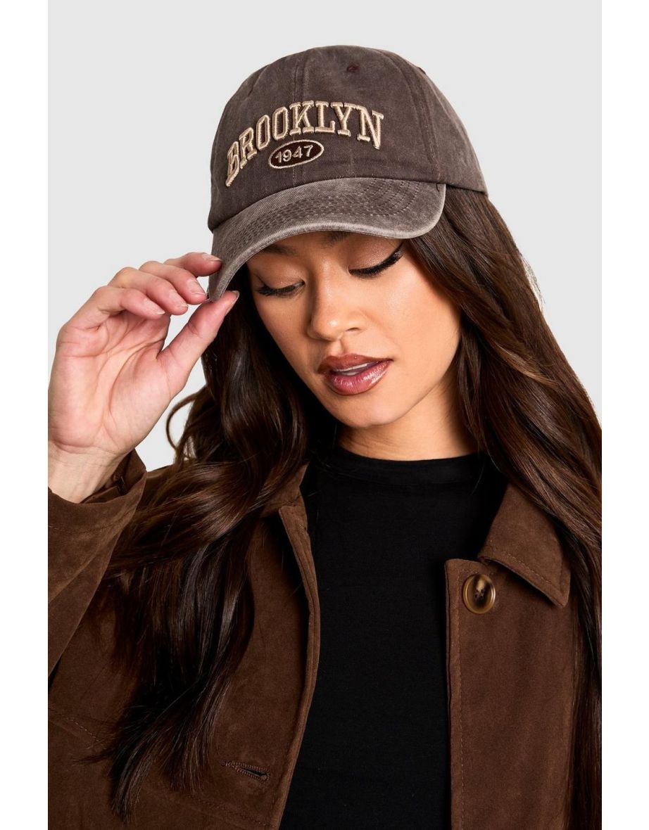 Acid Wash Slogan Cap