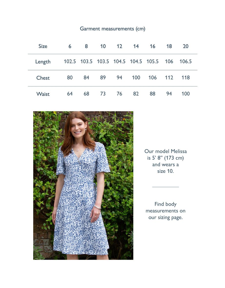 Highcliffe jersey wrap dress full bloom - 5