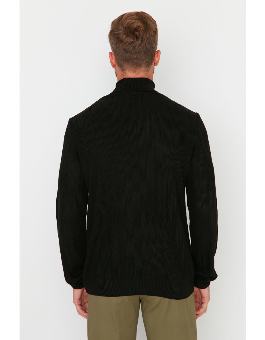 Sweater - Black - Regular fit - 4