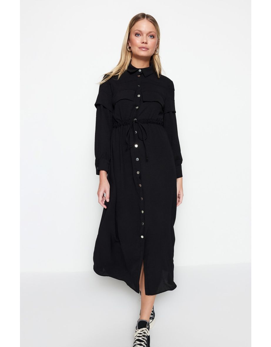 Cap & Abaya - Black - Basic