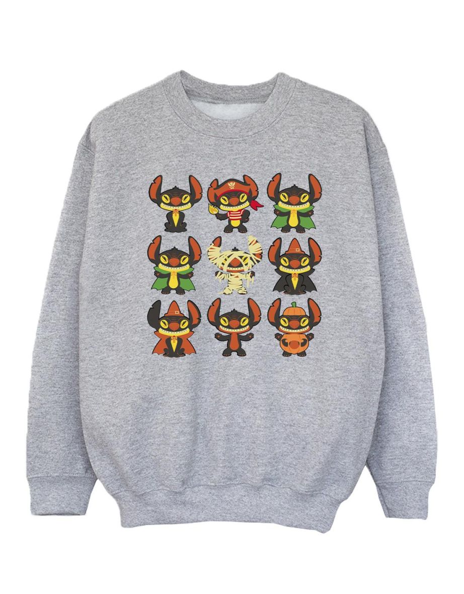 Disney Girls Lilo & Stitch Halloween Costumes Sweatshirt - Sports Grey