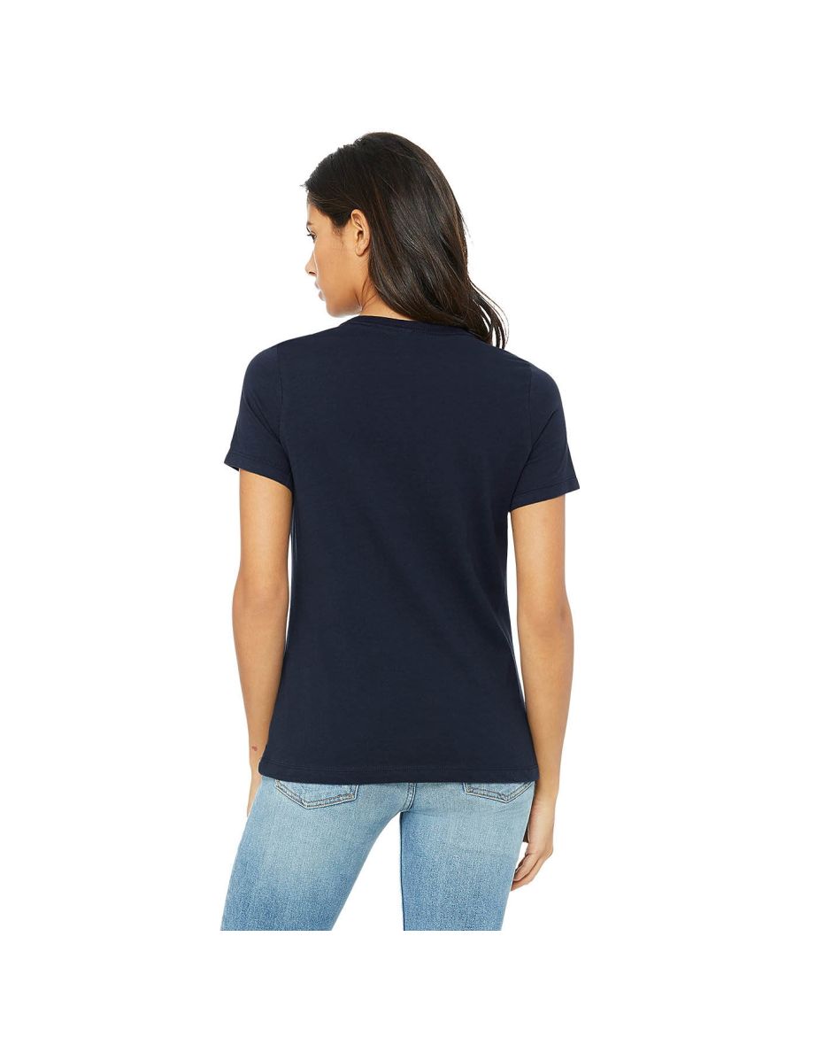 Bella + Canvas Womens/Ladies Jersey Short-Sleeved T-Shirt - Navy - 2