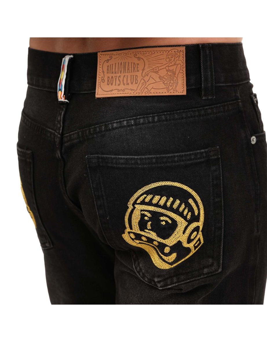 Men's Billionaire Boys Club Helmet Denim Jeans in Black - 3