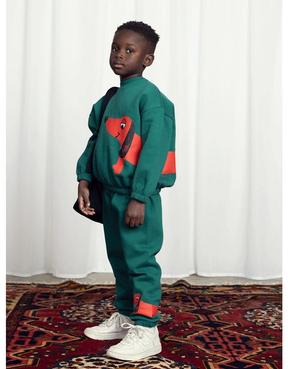 Kids Dog Sweatshirt in Green