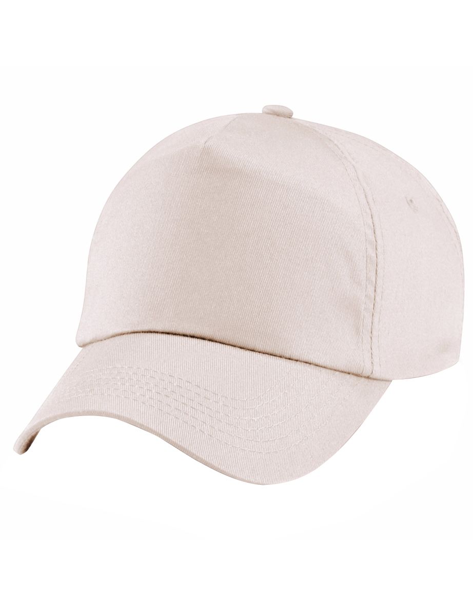 Beechfield Unisex Plain Original 5 Panel Baseball Cap - Sand - 2