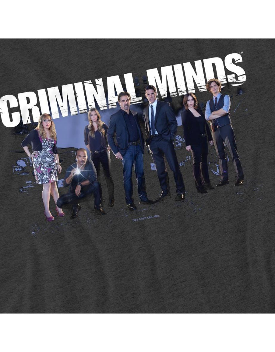 Criminal Minds Unisex Adult Season 10 Cast T-Shirt - Charcoal - 3