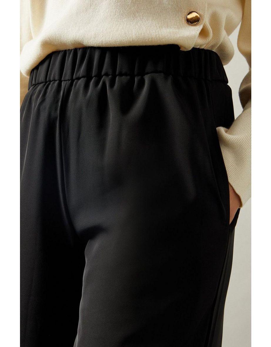 Elasticated Waist Straight Leg Trouser - 3
