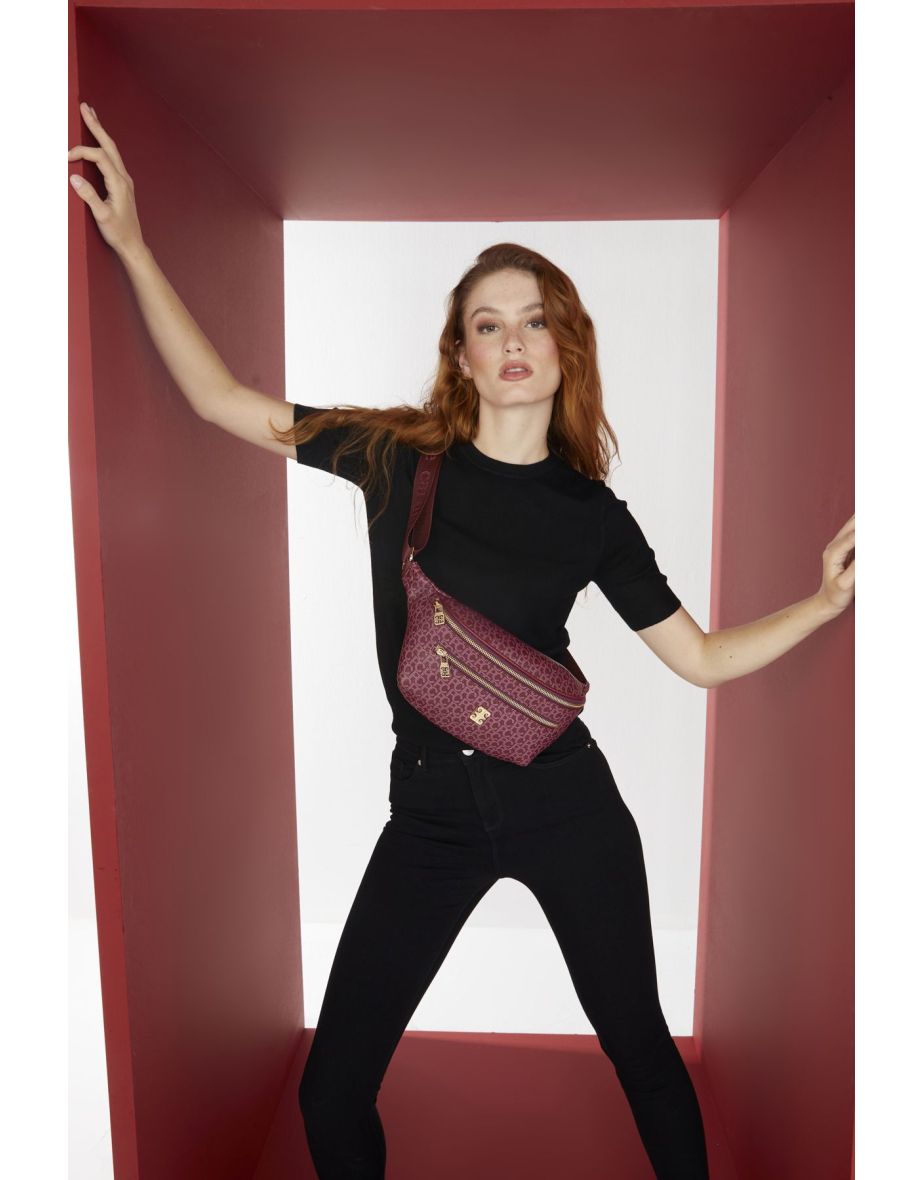 Cherry Small Alphabet Women's Waist Bag