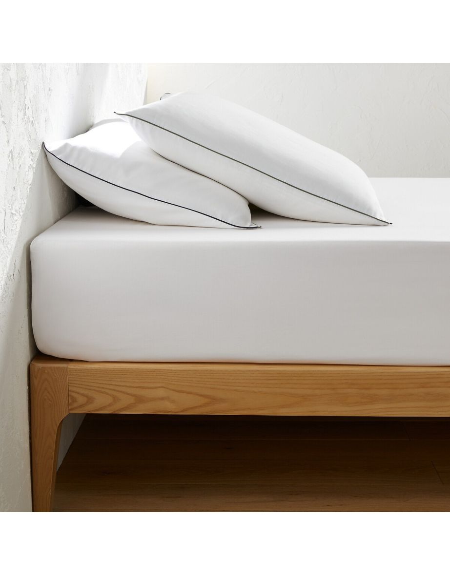 BÃ©rÃ©nice Cotton Satin 30cm 300 Thread Count Fitted Sheet