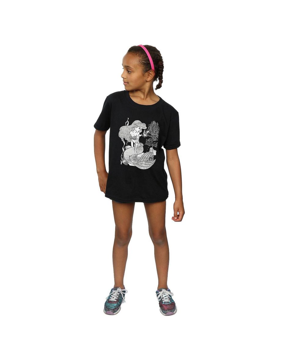 The Little Mermaid Girls T-Shirt - Sports Grey - 2
