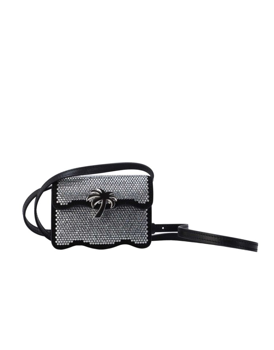Accessories Palm Angels Micro Party Beach Bag in Black