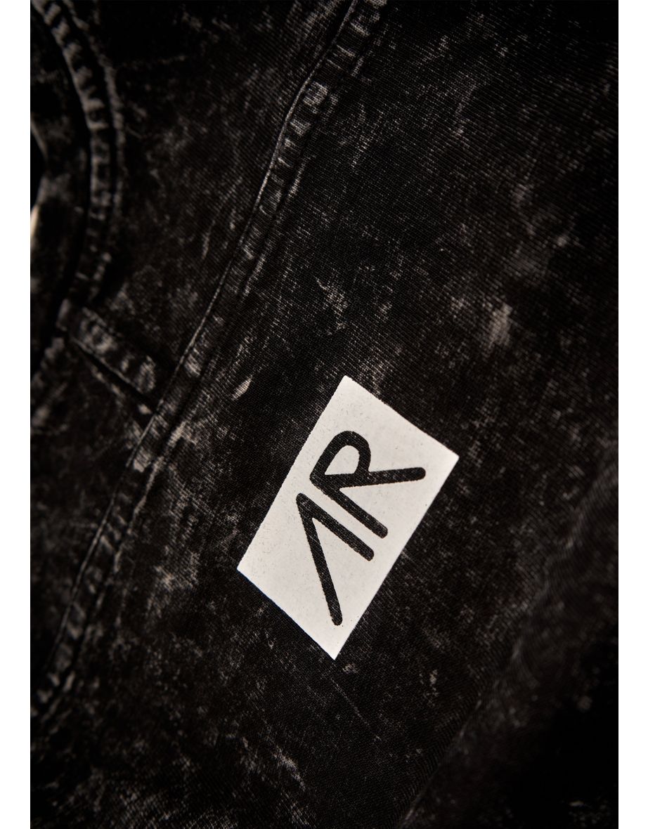 Evan Branded Black Yoke T Shirt - 1