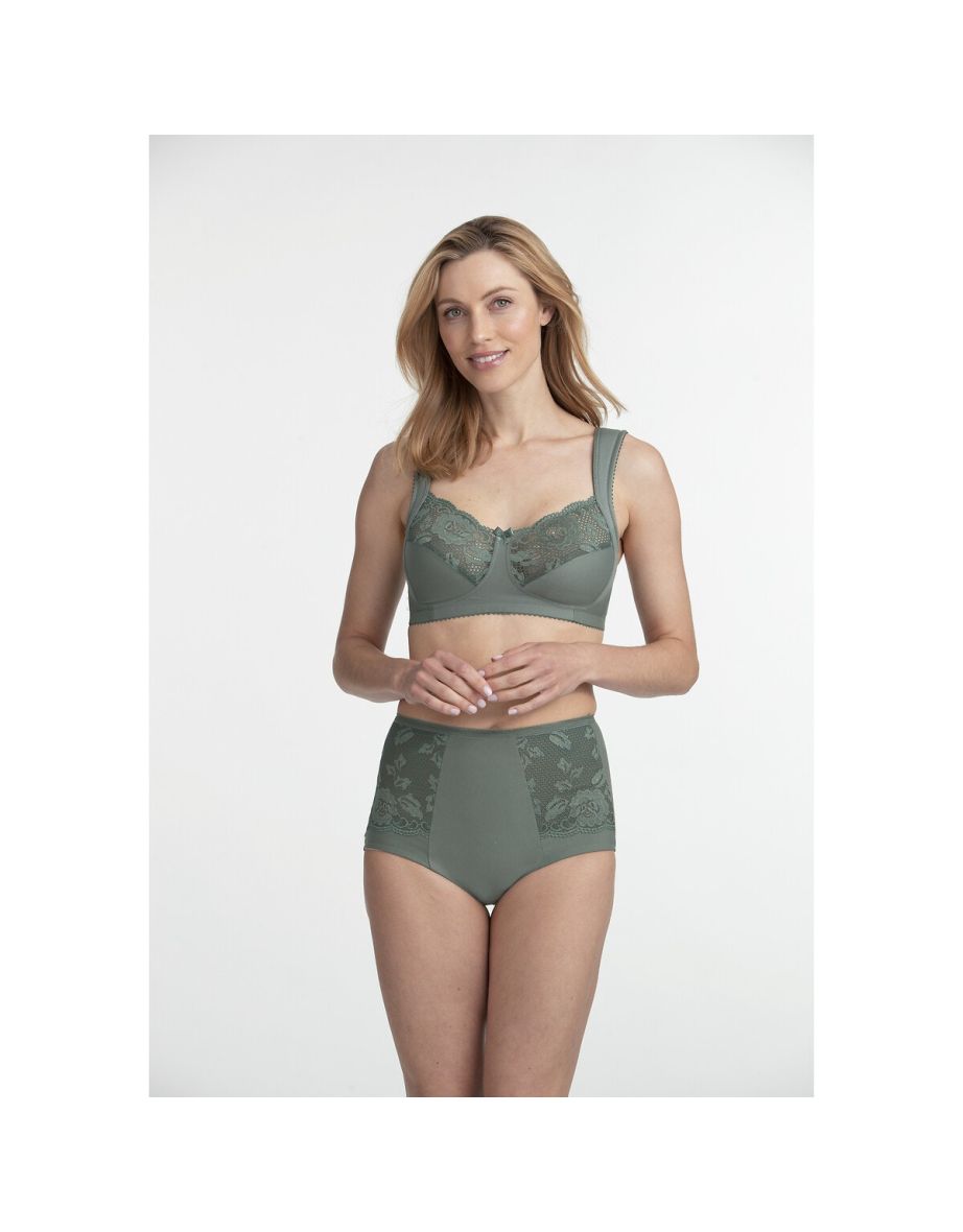 Lovely Lace Control Knickers in Cotton Mix - 2