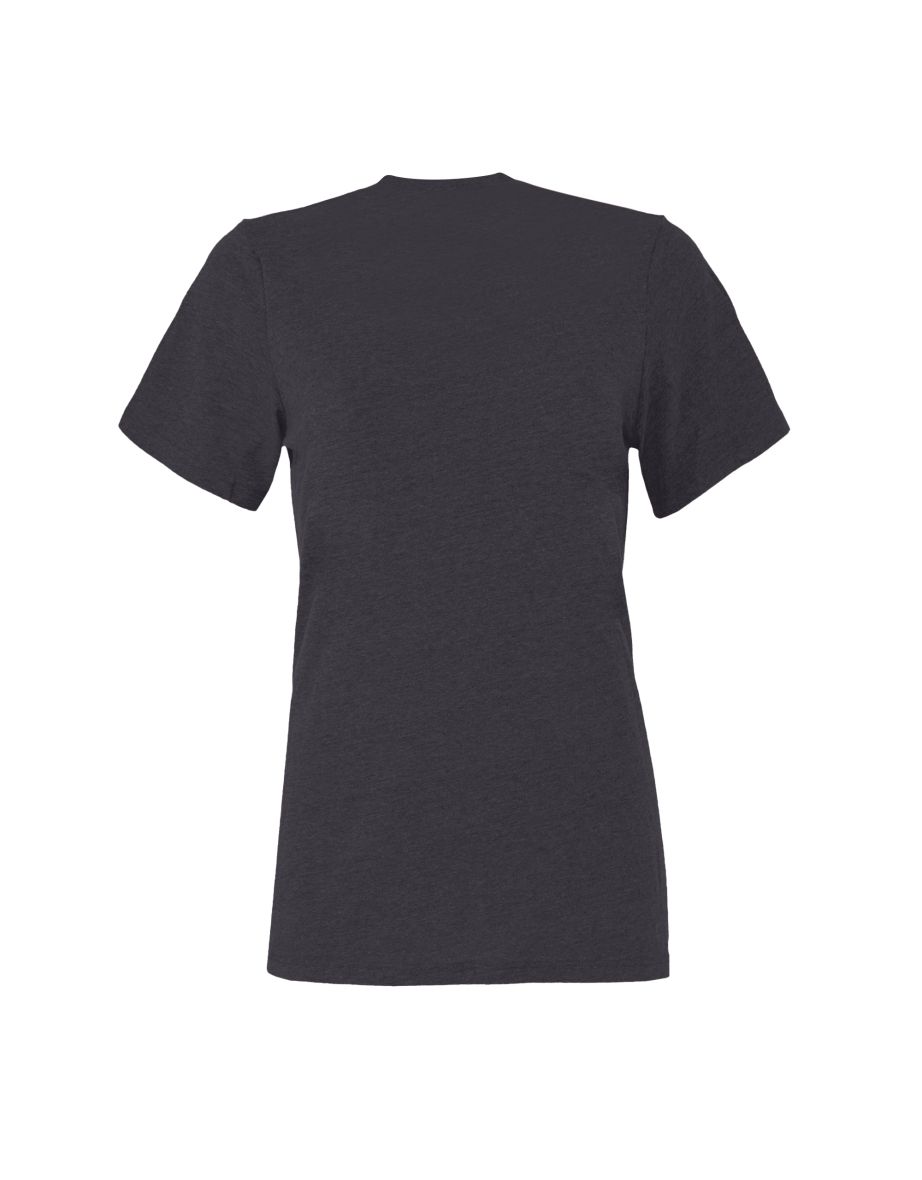 Bella + Canvas Womens/Ladies Heather Jersey Relaxed Fit T-Shirt - Dark Grey - 1