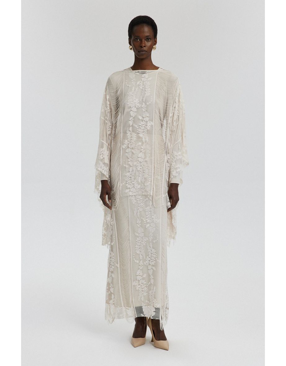 BAT SLEEVE LACE BLOUSE