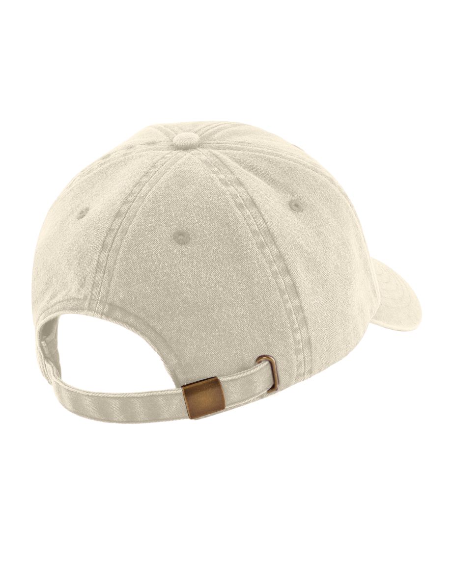 Beechfield Unisex Low Profile Vintage Denim-Look Cap - Vintage Sand - 1