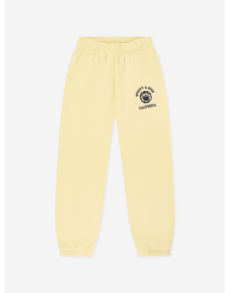 Kids California Emblem Joggers in Yellow