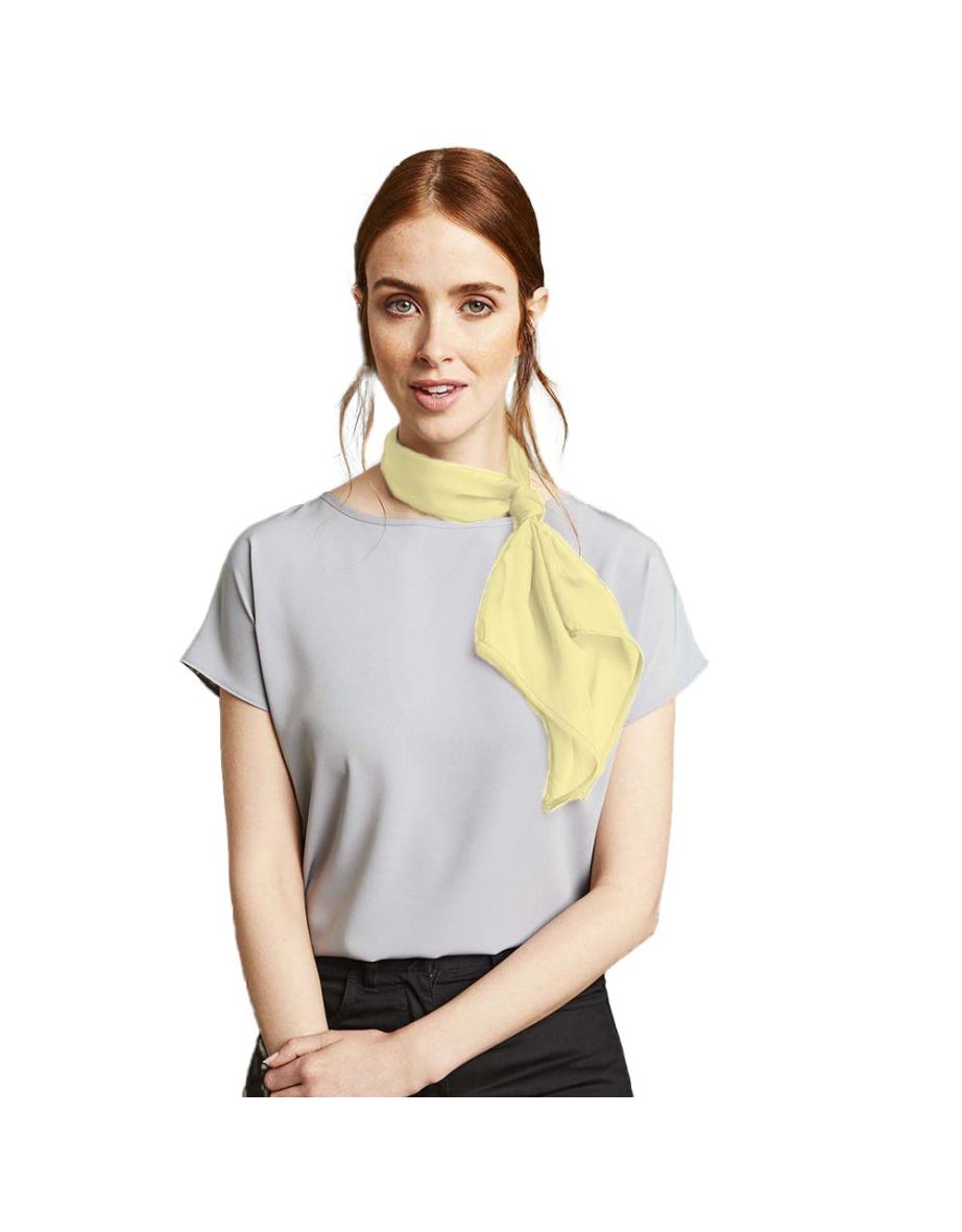 Premier Ladies/Womens Work Chiffon Formal Scarf - Lemon - 1