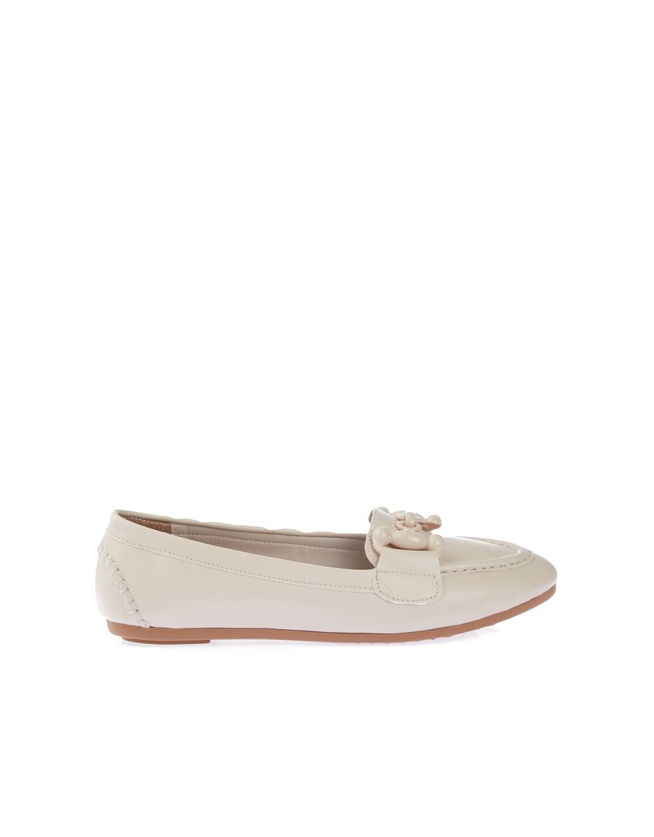 Loafer Shoes - Beige