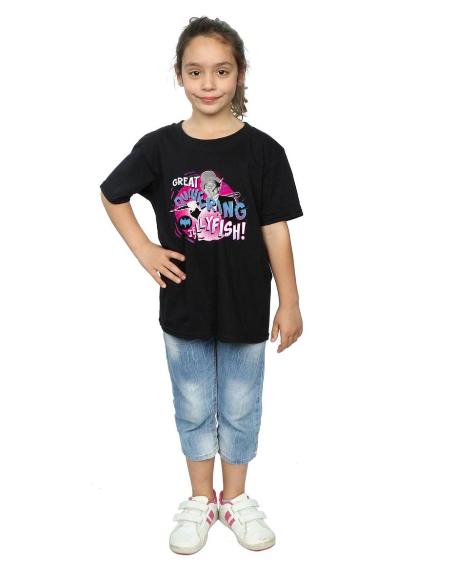 DC Comics Girls Batman TV Series The Penguin Jellyfish Cotton T-Shirt - Black - 3