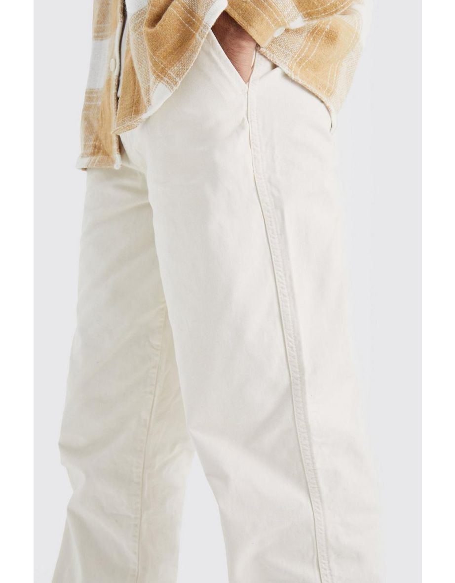 Tall Relaxed Chino Trouser - ecru - 2