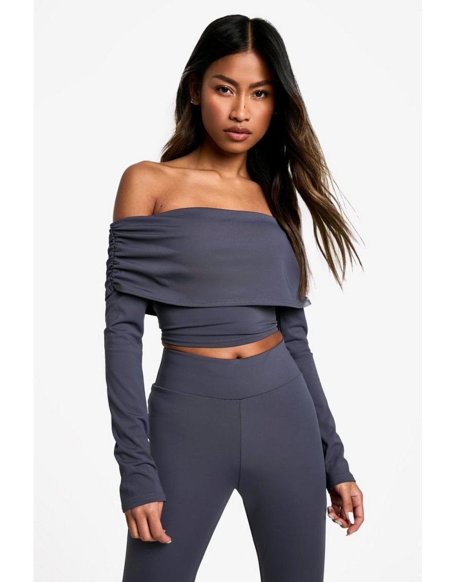 Sculpting Matte Slinky Bardot Top