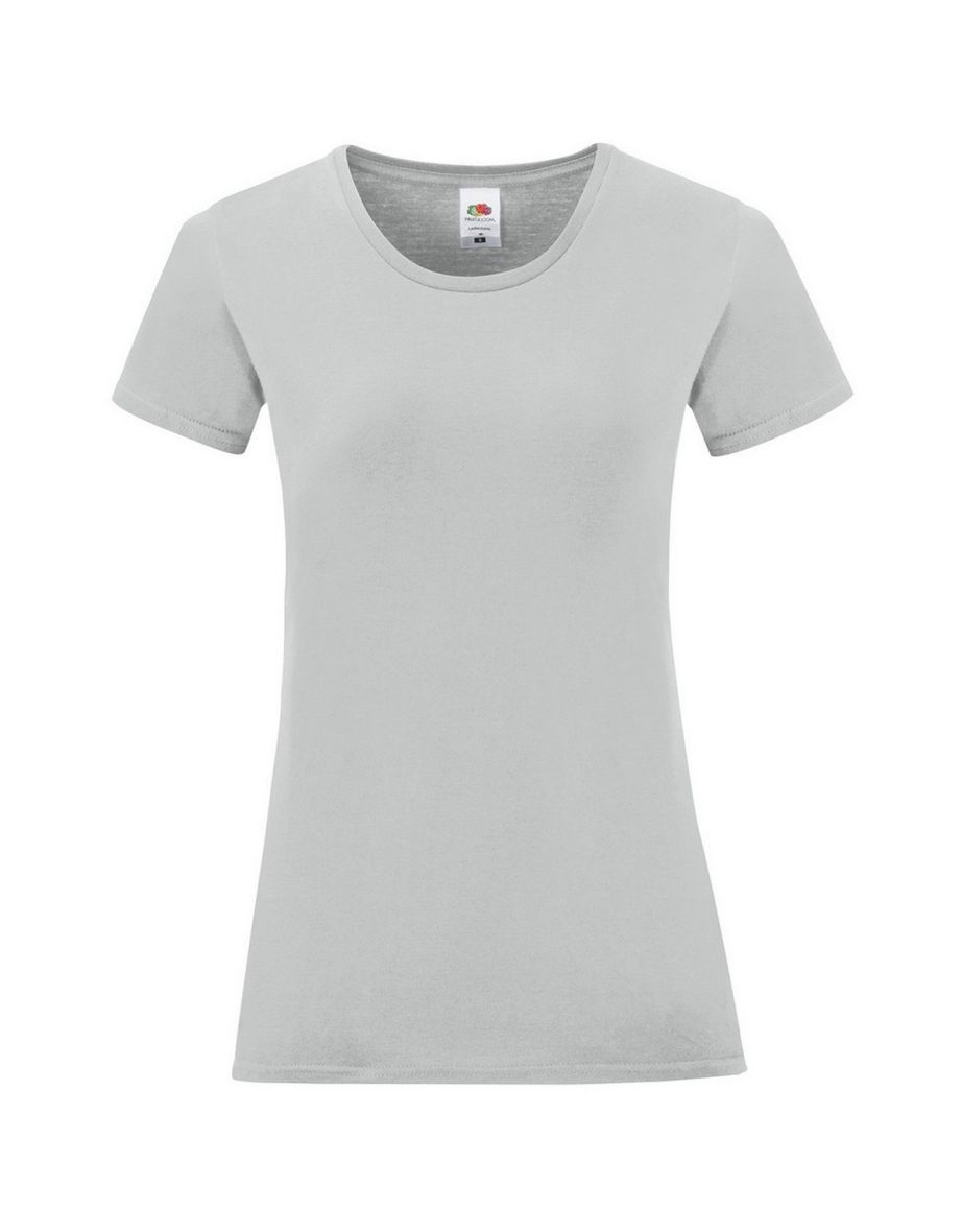 Fruit of the Loom Womens/Ladies Iconic T-Shirt - Zinc