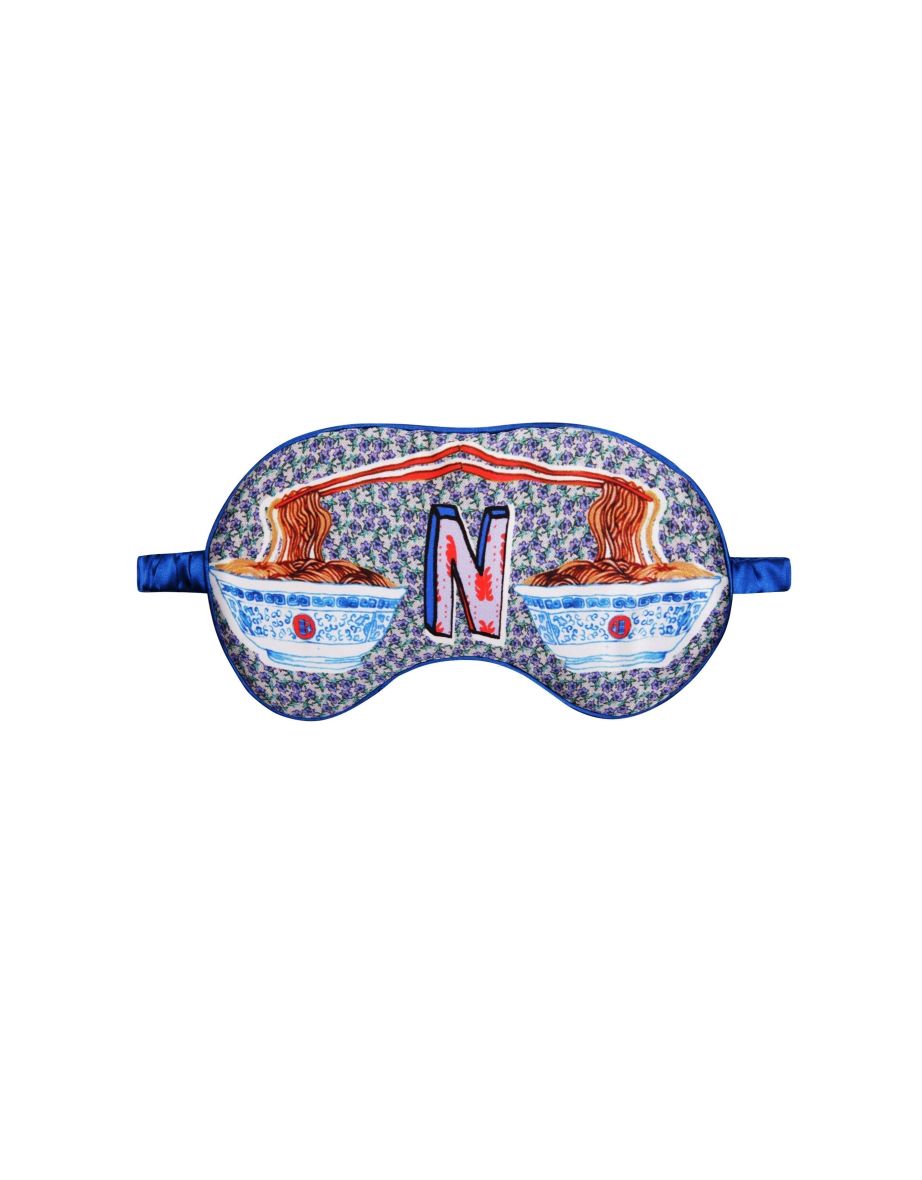 Silk Eye Mask / "N for Noodles"