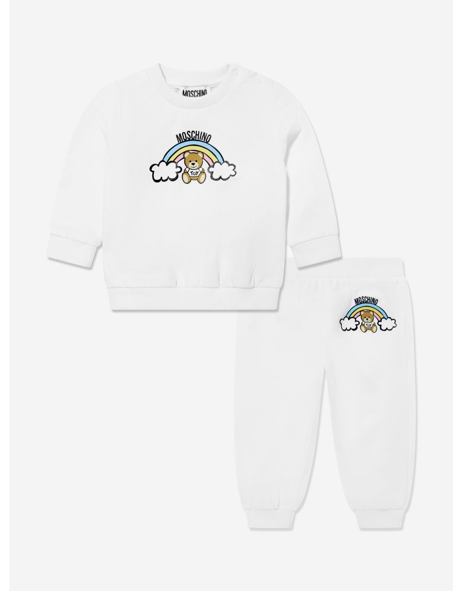 Baby Teddy Bear Tracksuit in Ivory