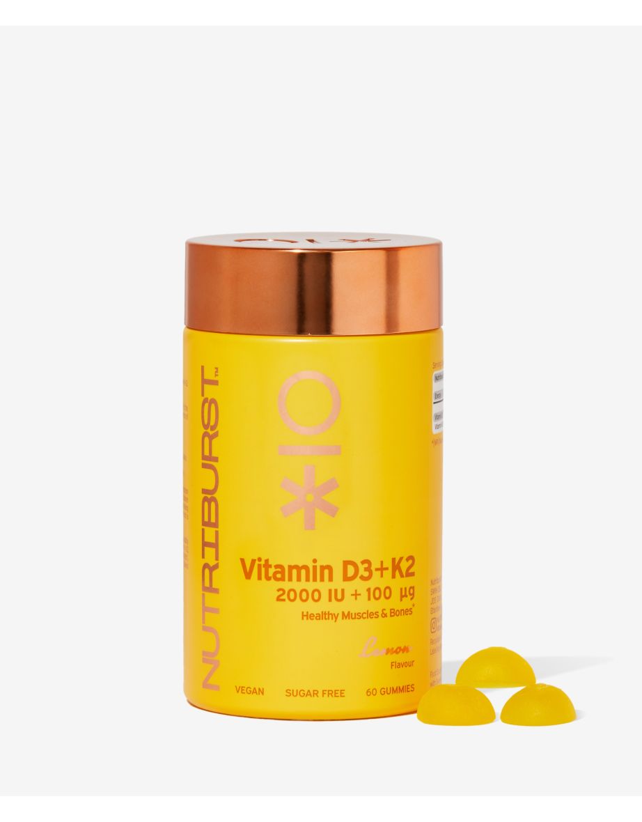 Vitamin D3 + K2 - 60 gummies that support skeletal function.