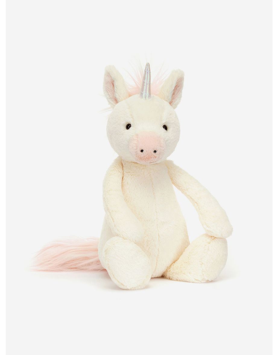 Bashful Little Unicorn Soft Toy in White (18 CM)