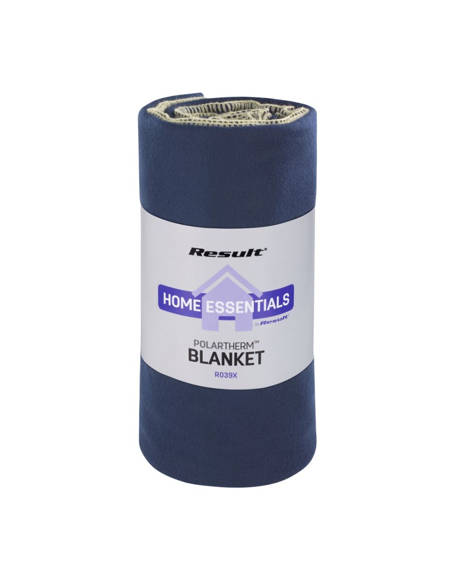 Result Plain Warm Outdoor Fleece Blanket (330gsm) - Marine - 1