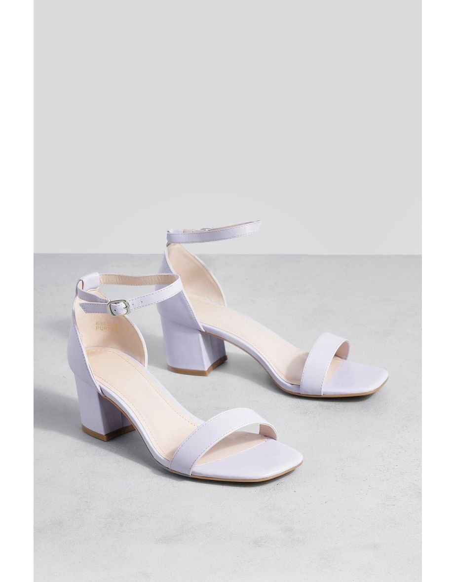 Mid heel hotsell barely there shoes