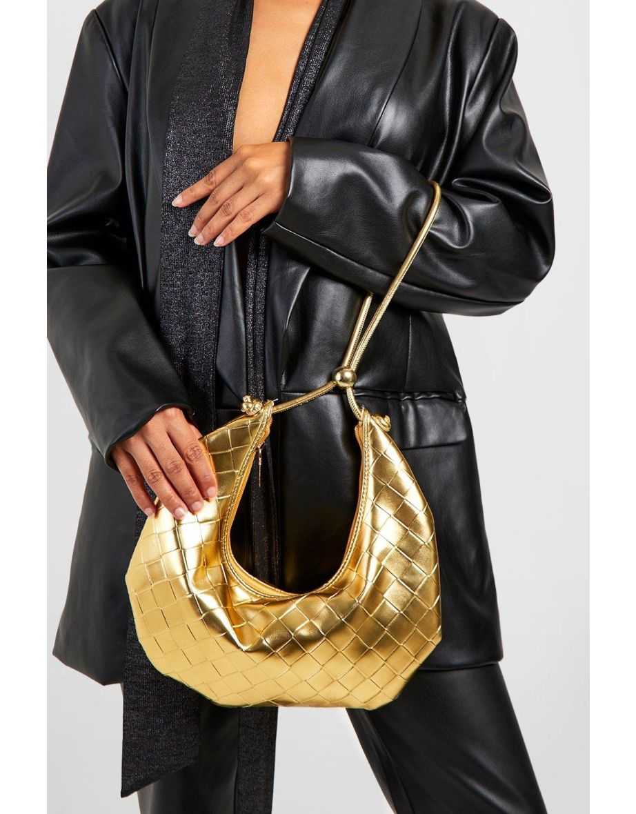 Gold grab outlet bag