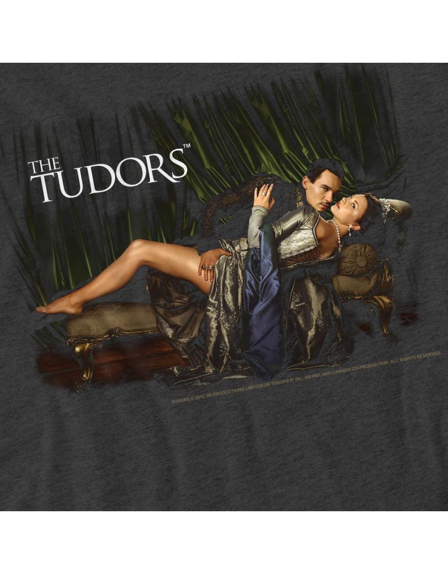 The Tudors Unisex Adult The King And His Queen T-Shirt - Charcoal - 3