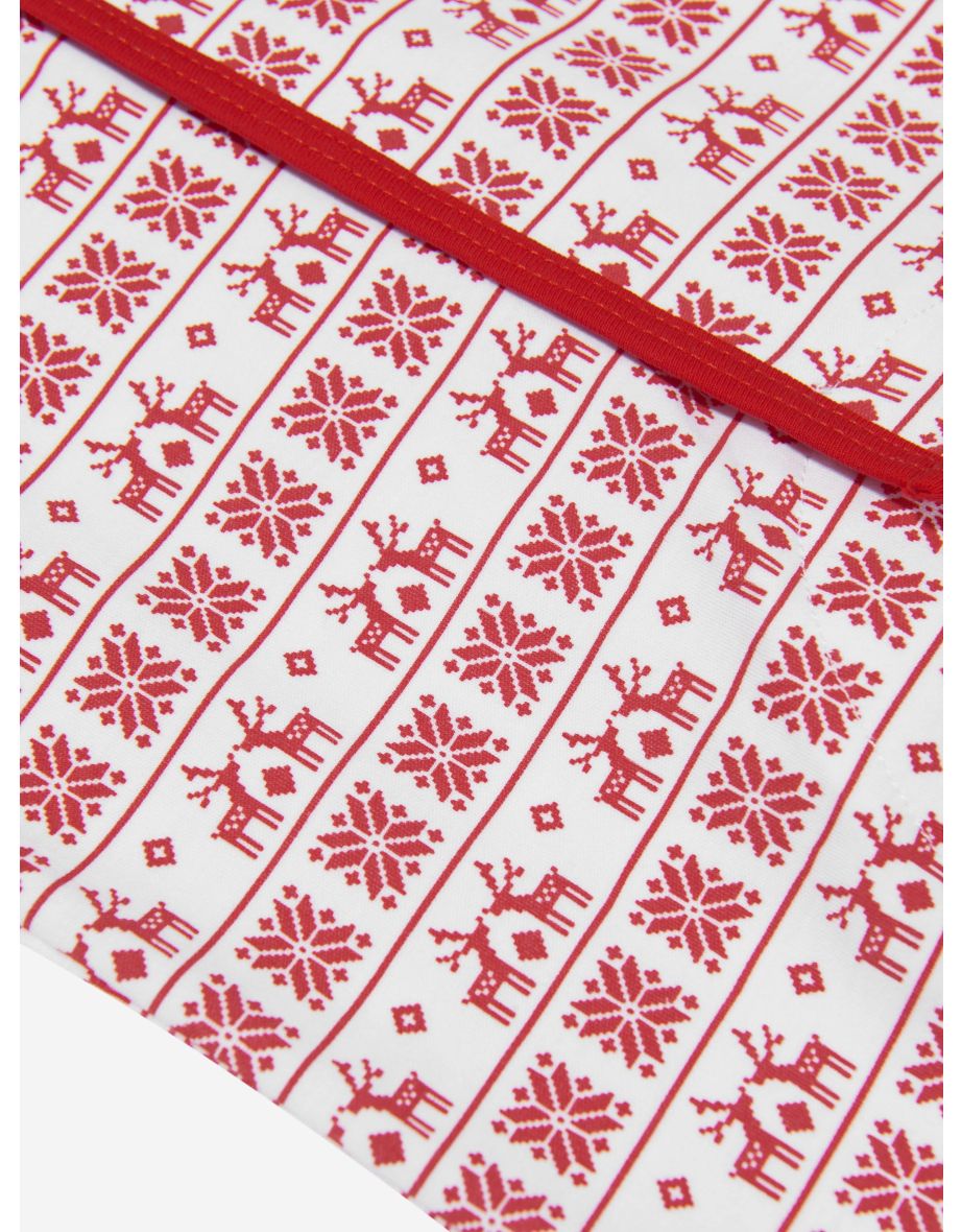 Baby Fair Isle Babygrow in Red - 3