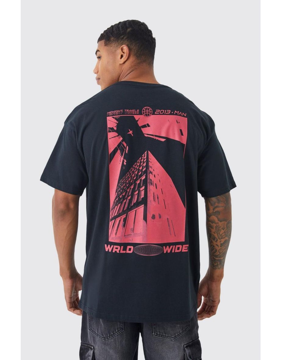 Worldwide Graphic Oversized T-Shirt