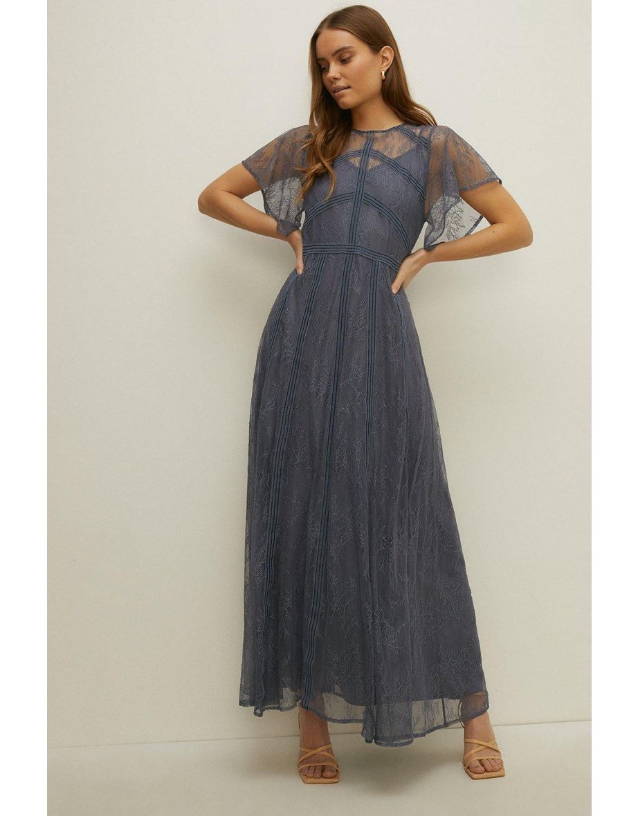 Oasis blue chiffon clearance dress