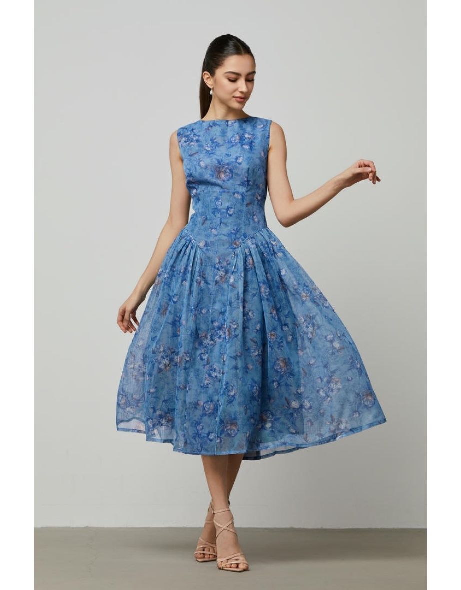 A-line midi dress