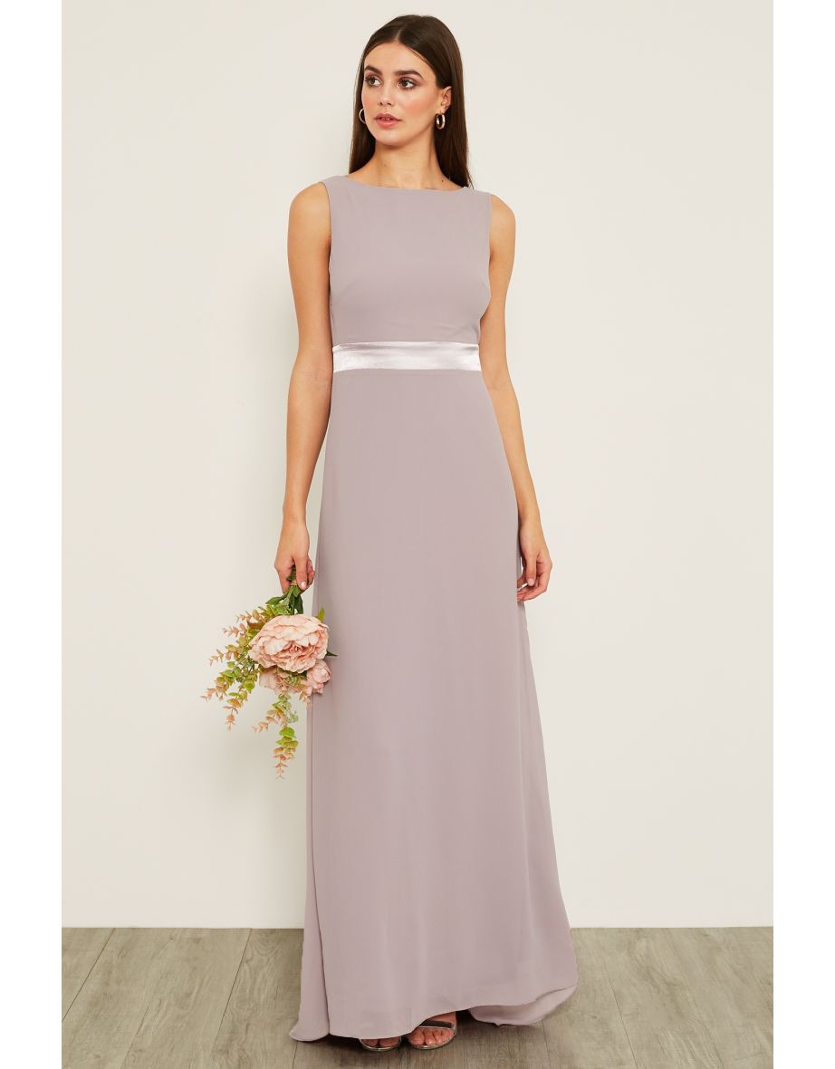 Shop TFNC Halannah Lavender Fog Grey Maxi Dress Online in Iraq VogaCloset