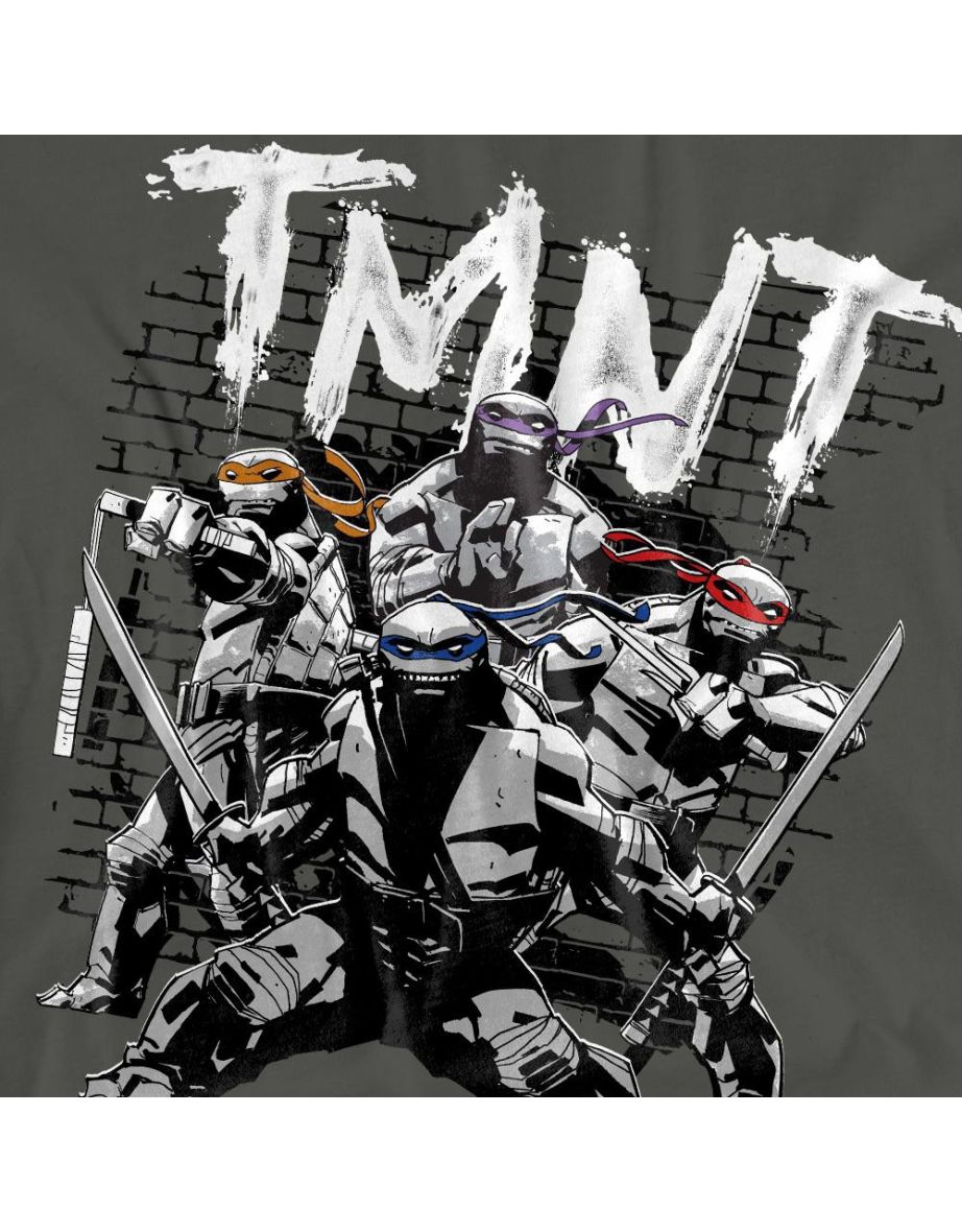 Teenage Mutant Ninja Turtles Unisex Adult TMNT Team T-Shirt - Charcoal - 3