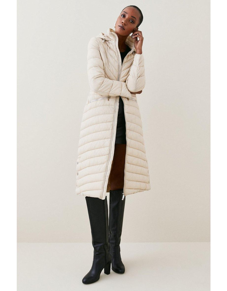 Karen millen lightweight padded on sale coat