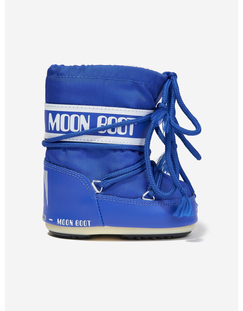 Baby Icon Mini Nylon Snow Boots in Blue