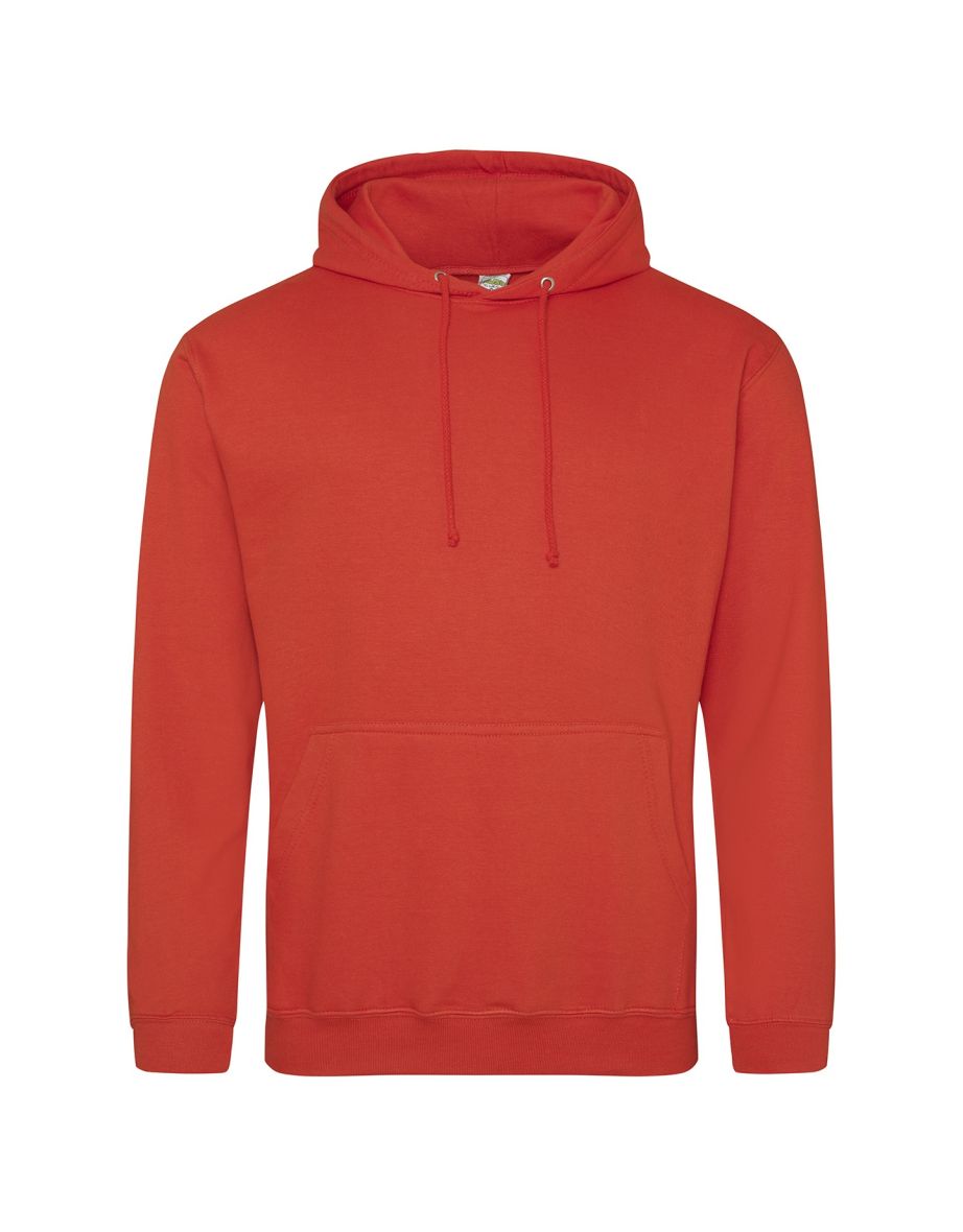 Awdis Mens College Hoodie - Sunset Orange