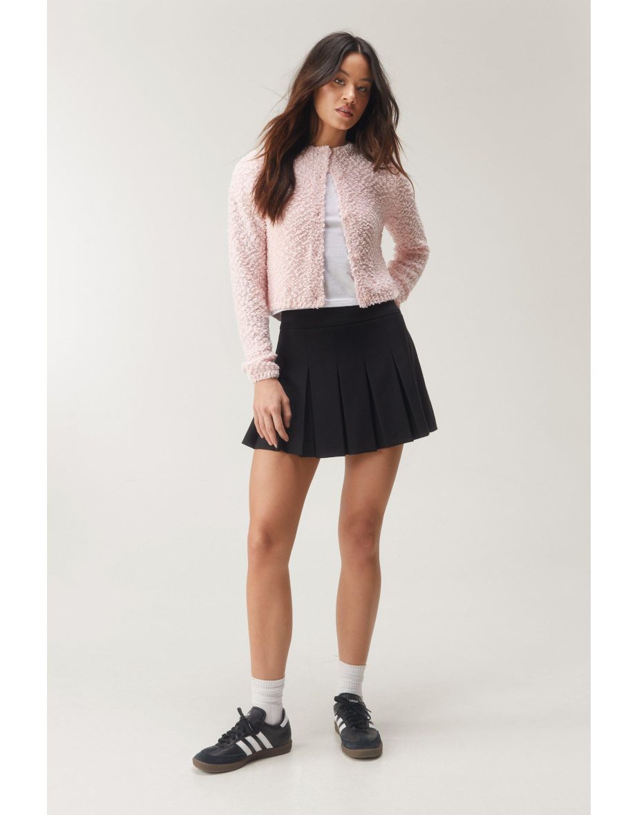 Boucle Cropped Cardigan