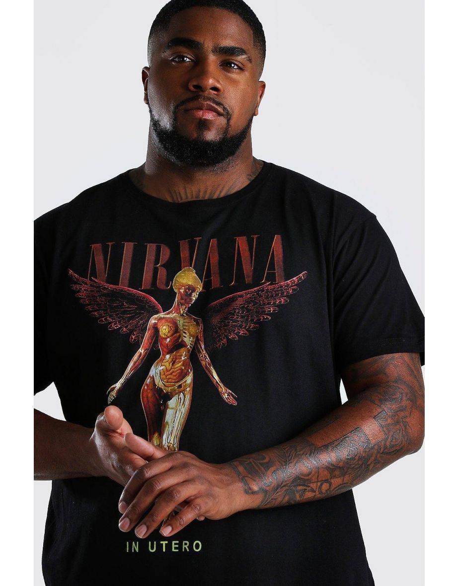 Plus Size Nirvana License T-Shirt - black - 1